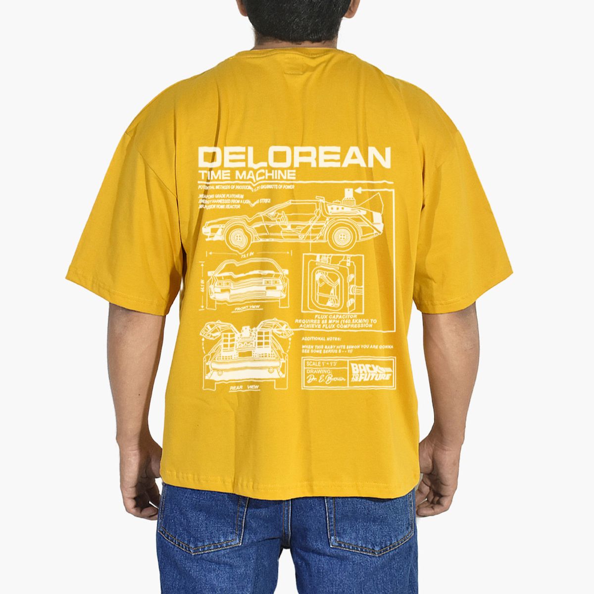 YONISTERS CLOTHING - Polo Oversize Algodón Amarillo DeLorean  Yonisters Clothing