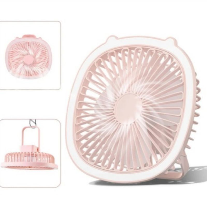 GENERICO - foco Ventilador portátil Operación silenciosa rosado