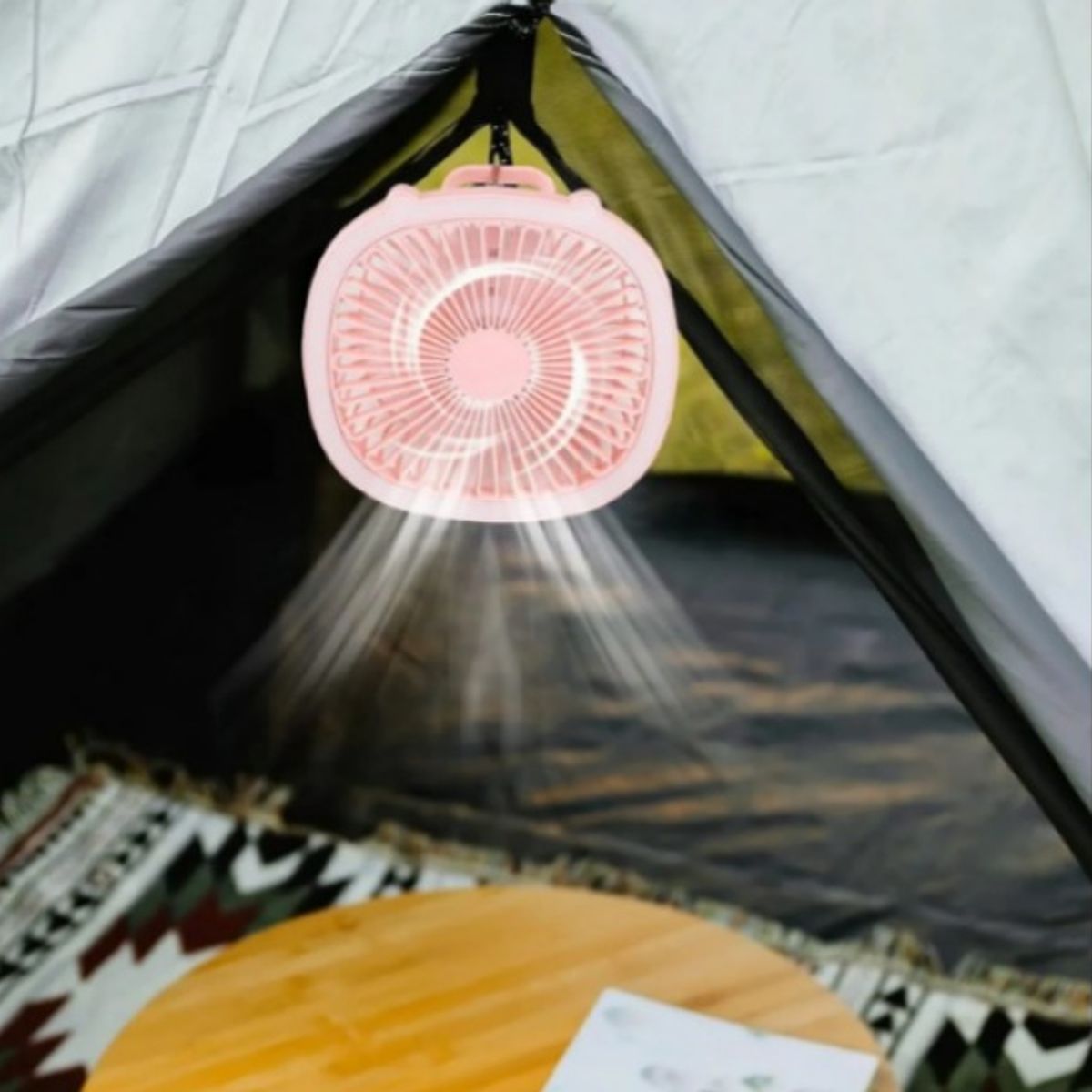 GENERICO - foco Ventilador portátil Operación silenciosa rosado