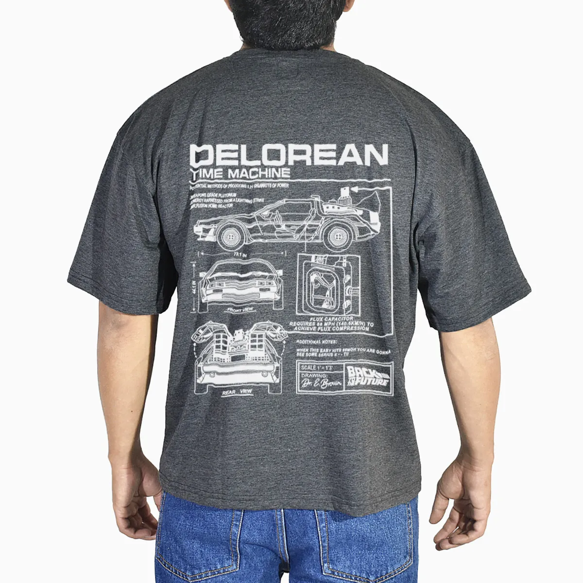 YONISTERS CLOTHING - Polo Oversize Algodón Plomo Oscuro DeLorean  Yonisters Clothing