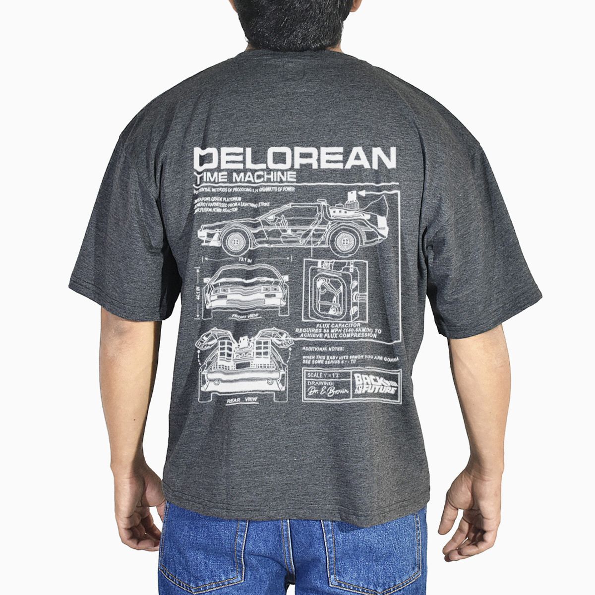 YONISTERS CLOTHING - Polo Oversize Algodón Plomo Oscuro DeLorean  Yonisters Clothing