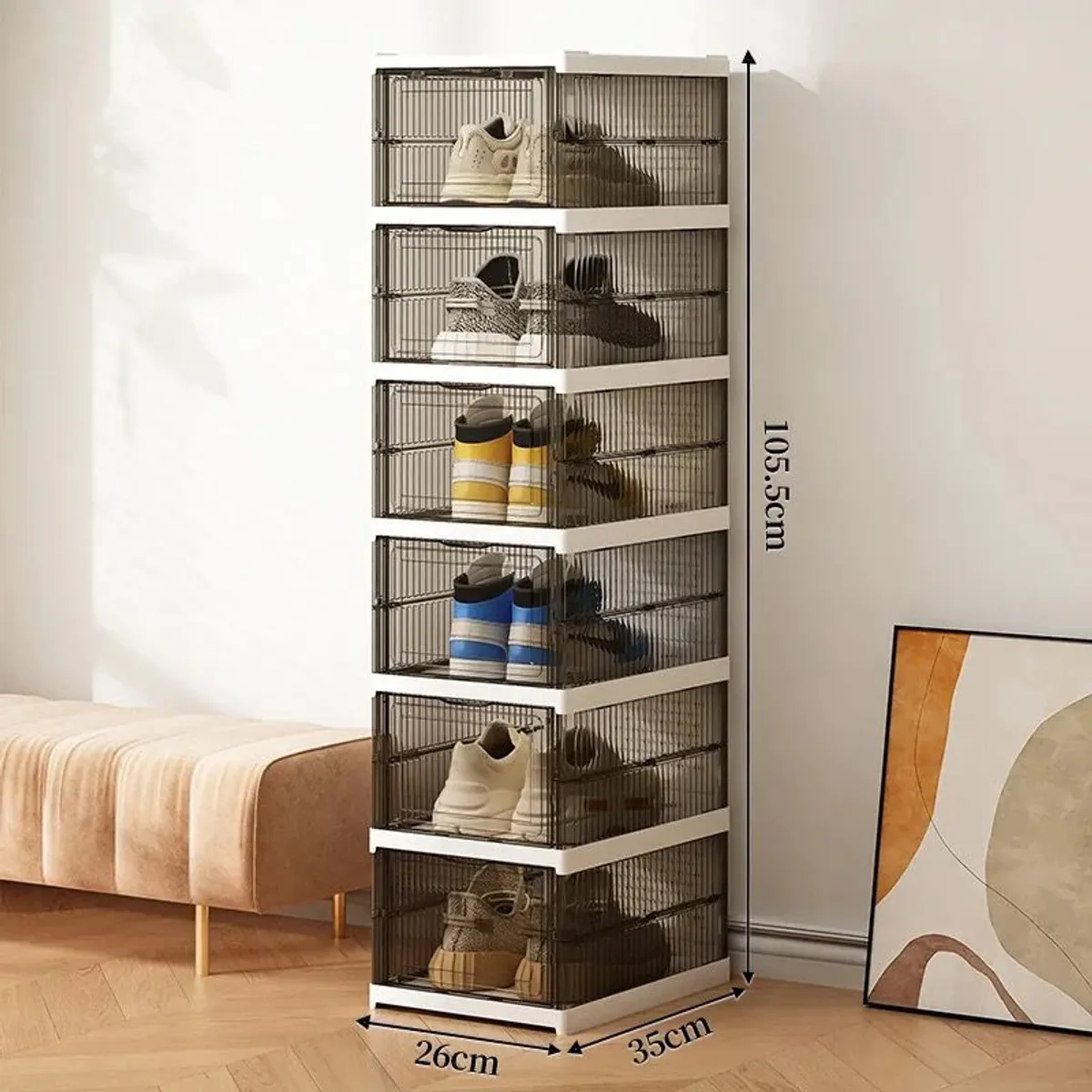 GENERICO - Organizador De Zapatos Plegable De 6 Niveles