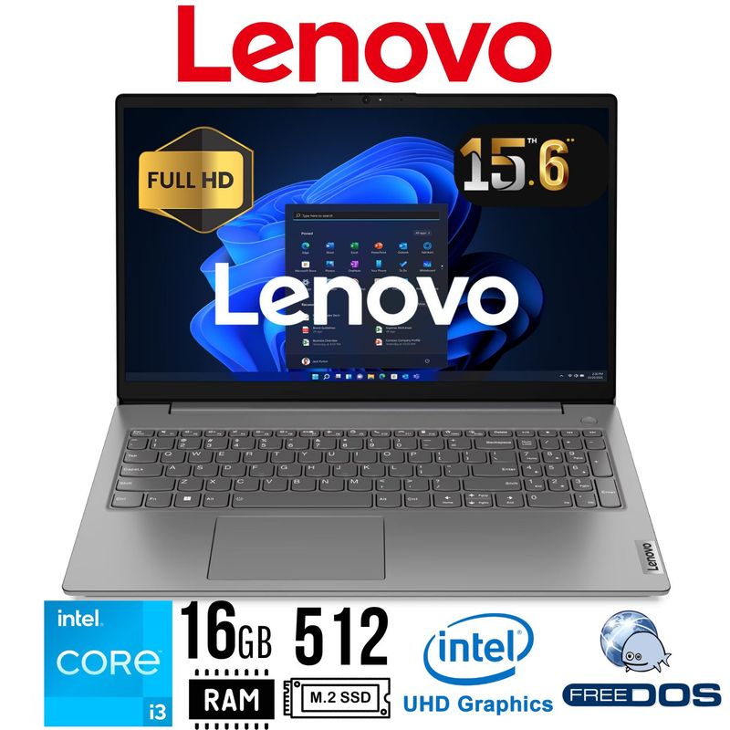 LENOVO - LAPTOP Lenovo V15 G4 IRU 156 FHD TN Core i3-1315U 16GB DDR4 512GB SSD FREEDOS