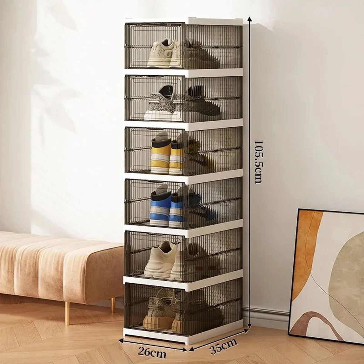 GENERICO - Organizador De Zapatos Plegable De 6 Niveles