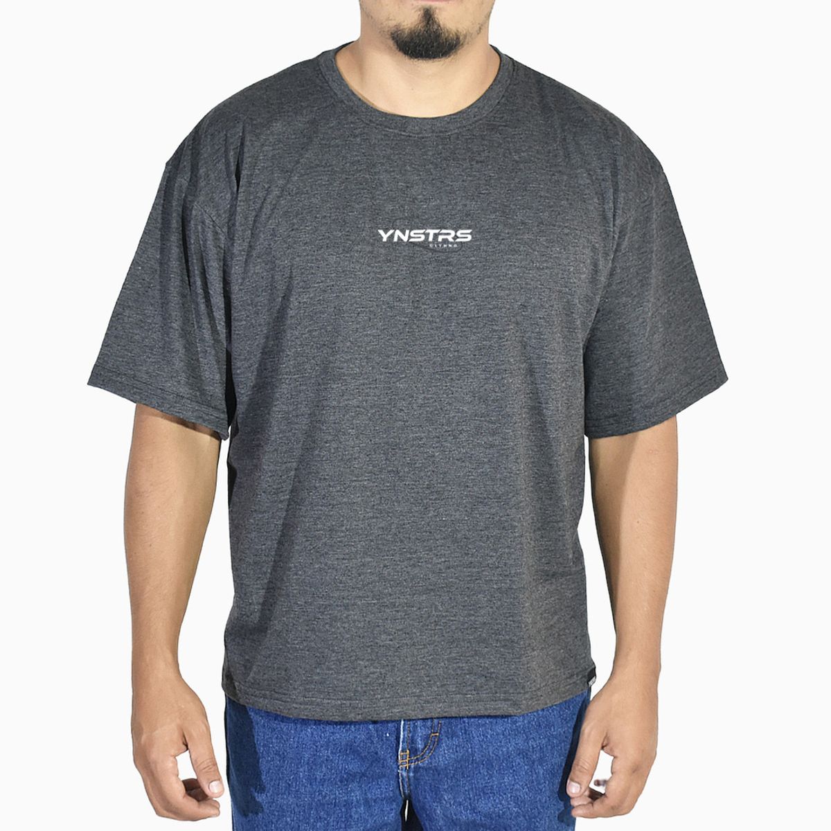 YONISTERS CLOTHING - Polo Oversize Algodón Plomo Oscuro Dodge Challenger  Yonisters Clothing