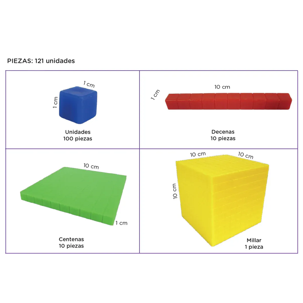 EVAFLEX - BASE 10 MULTIBASE POR 121 PIEZAS TAPERV EVAFLEX