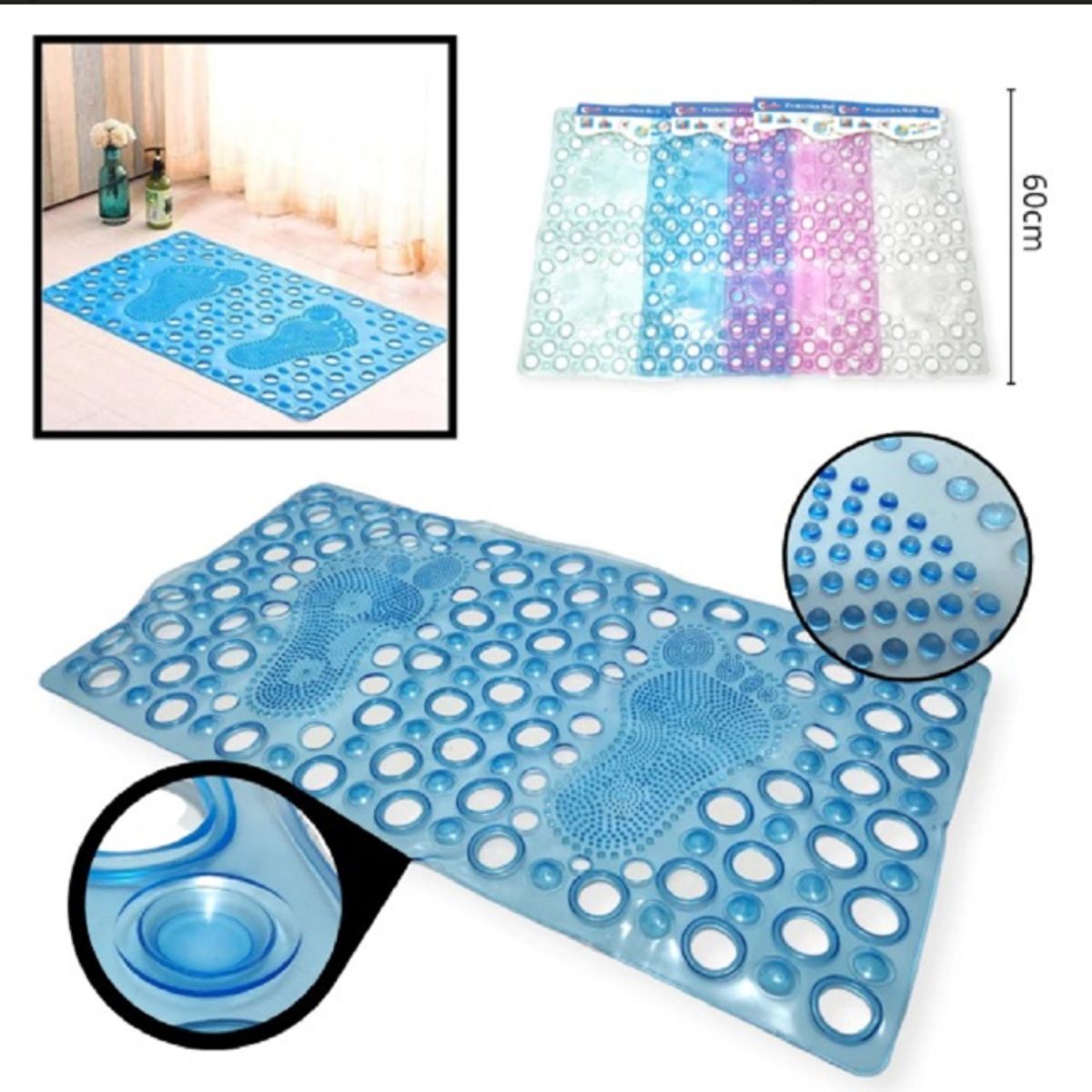 GENERICO - PISO GOMA DUCHA ANTIDESLIZANTE