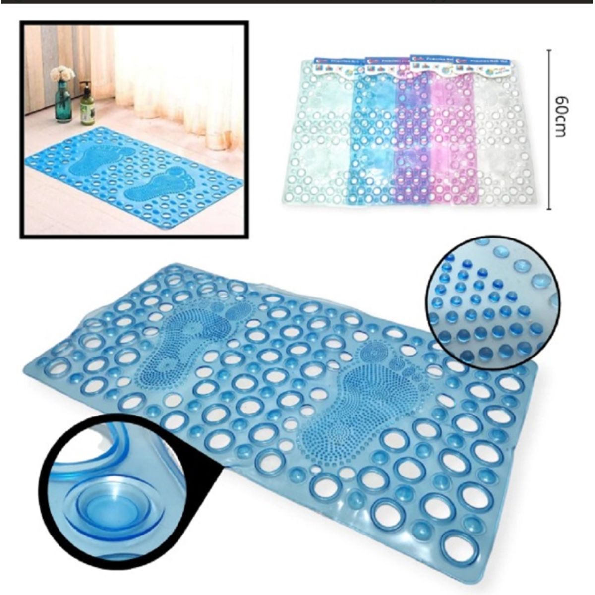 GENERICO - PISO GOMA DUCHA ANTIDESLIZANTE