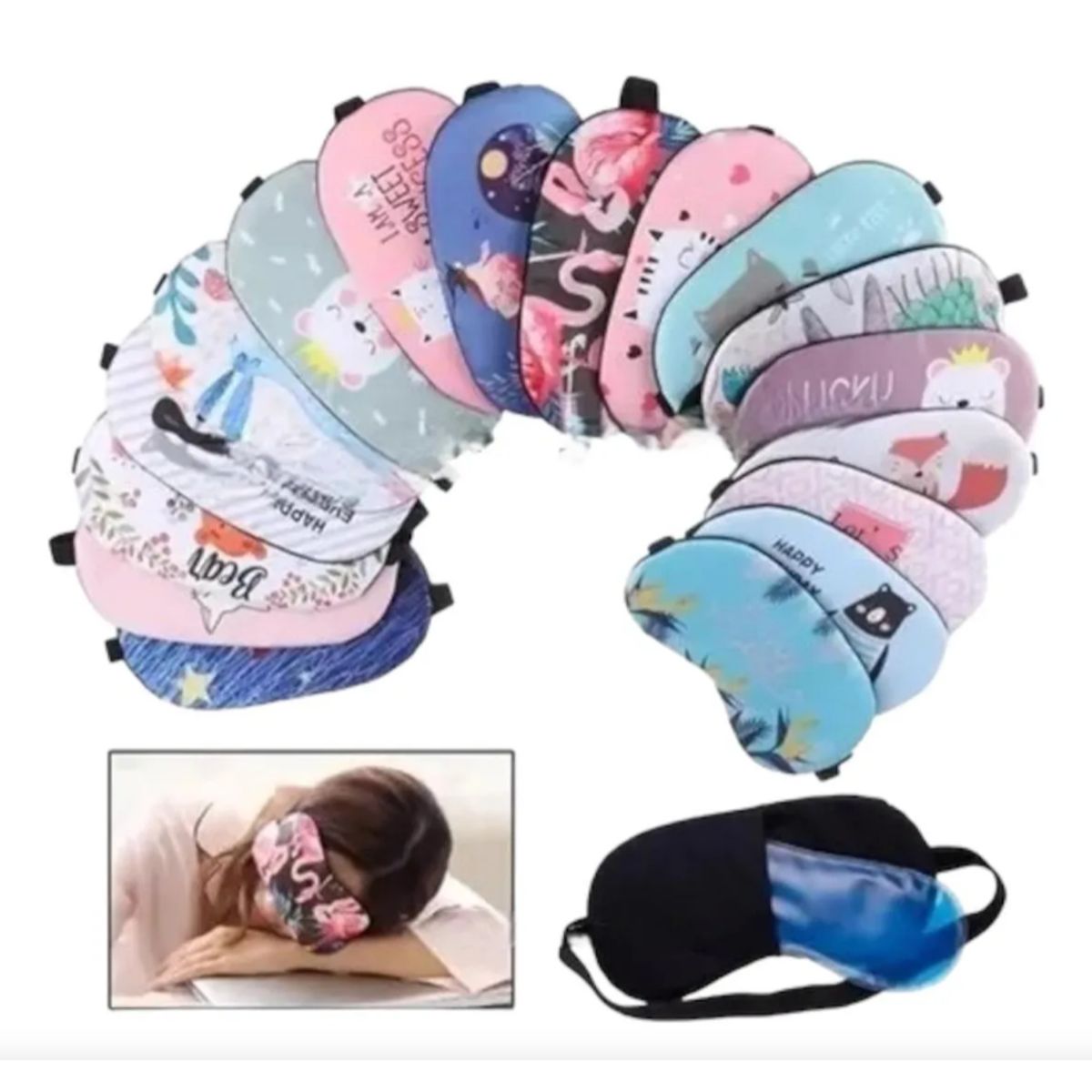 GENERICO - Antifaz con gel para descanso