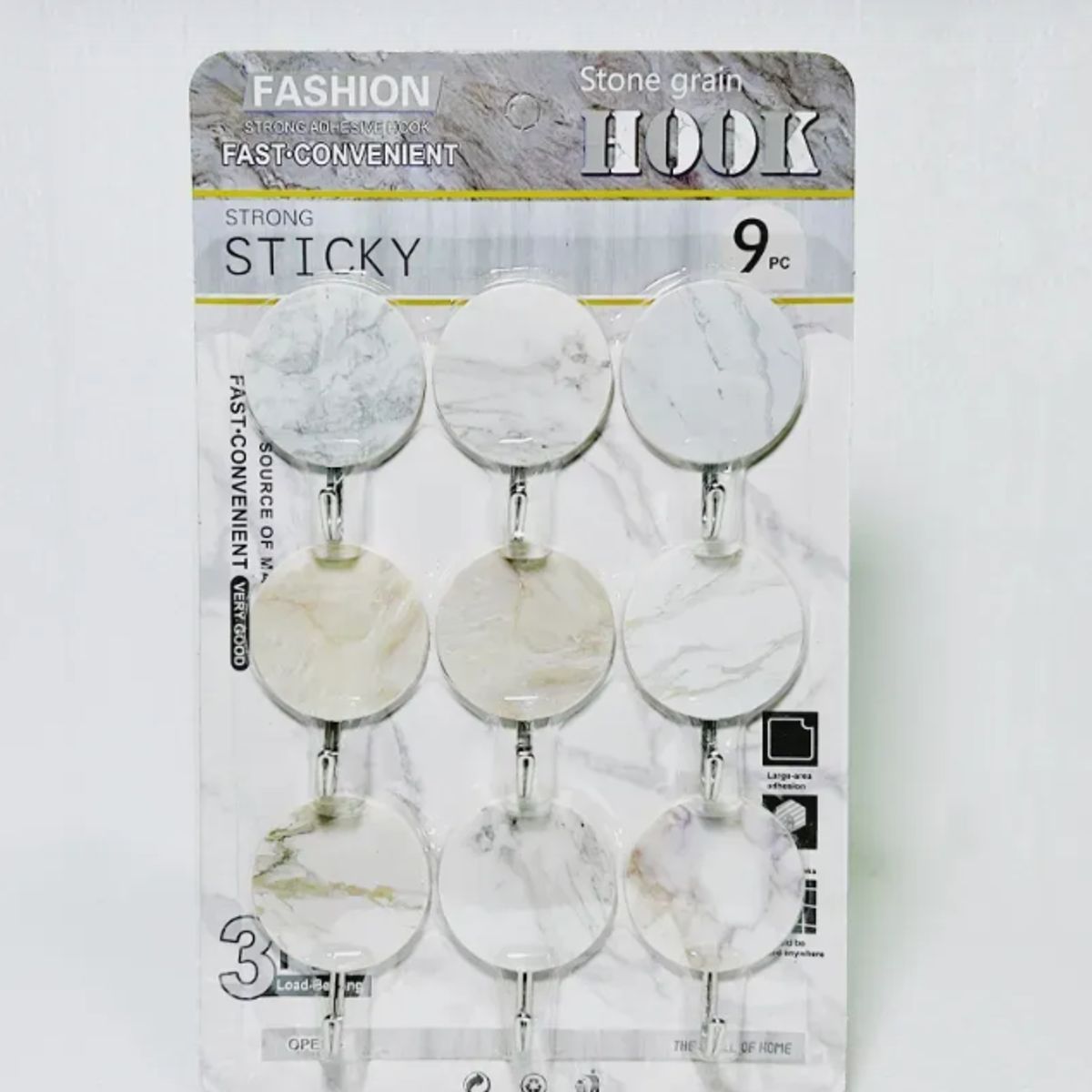 GENERICO - Ganchos adhesivos redondos