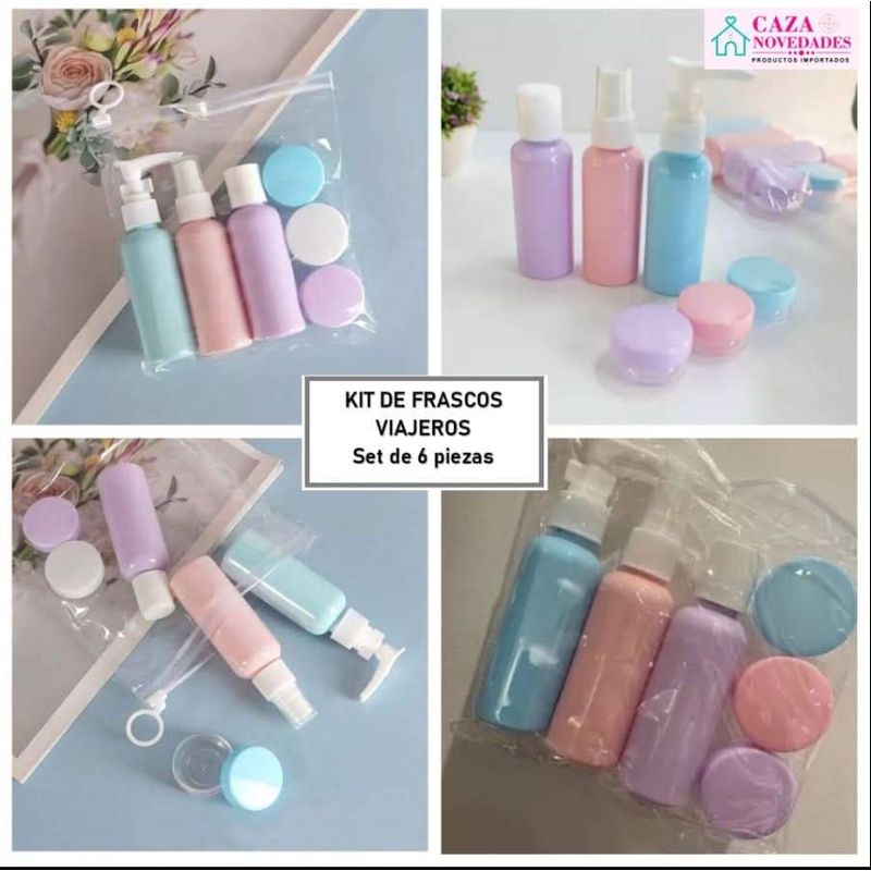 GENERICO - Kit de frascos viajero