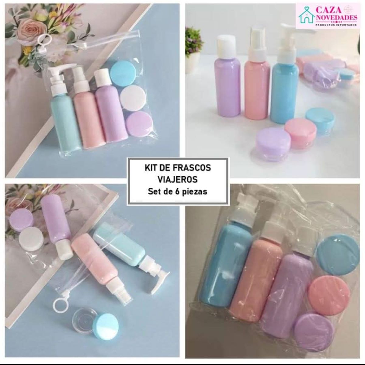GENERICO - Kit de frascos viajero