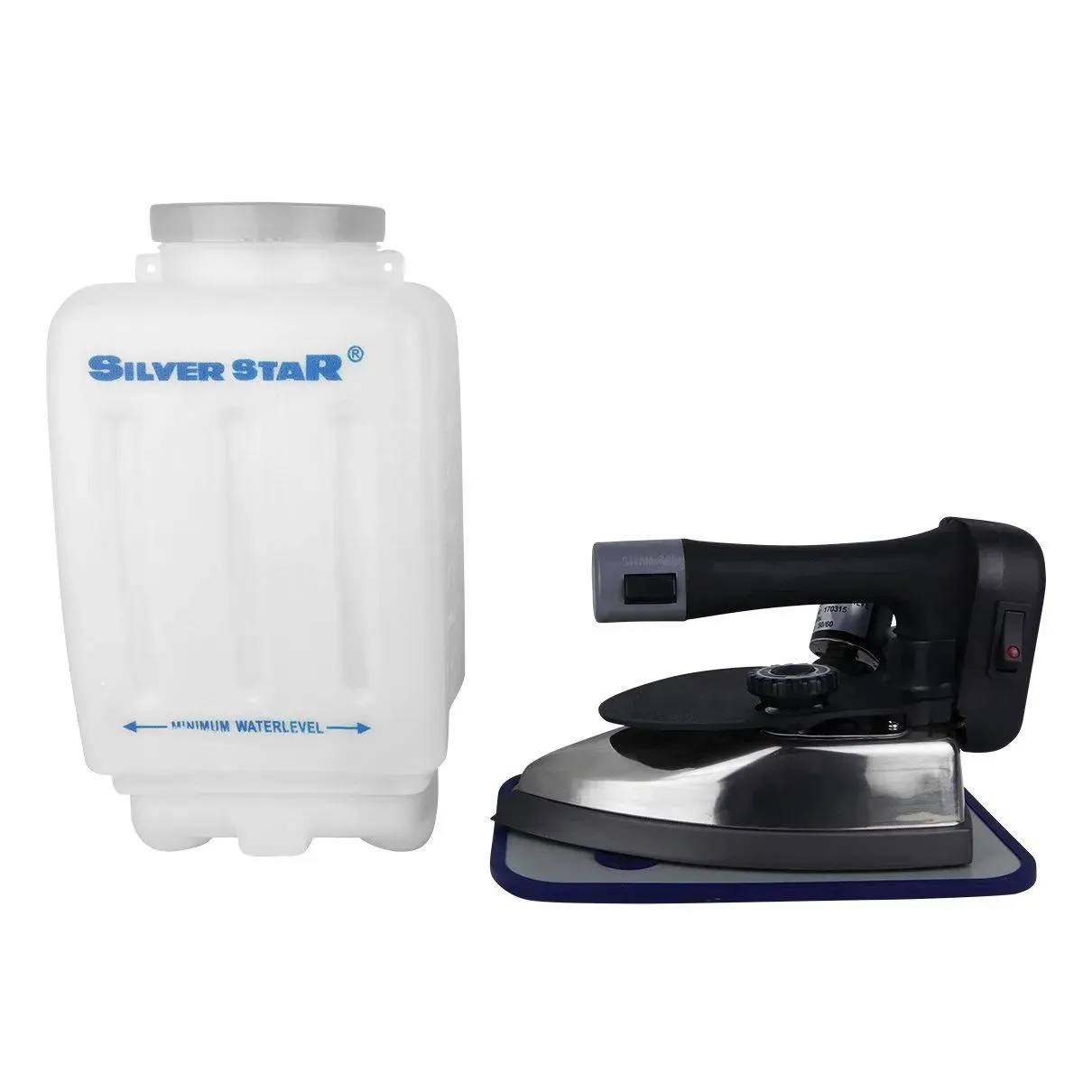 SILVER STAR - Plancha Vapor Silver Star Industrial Pesada Y Tanque De Agua