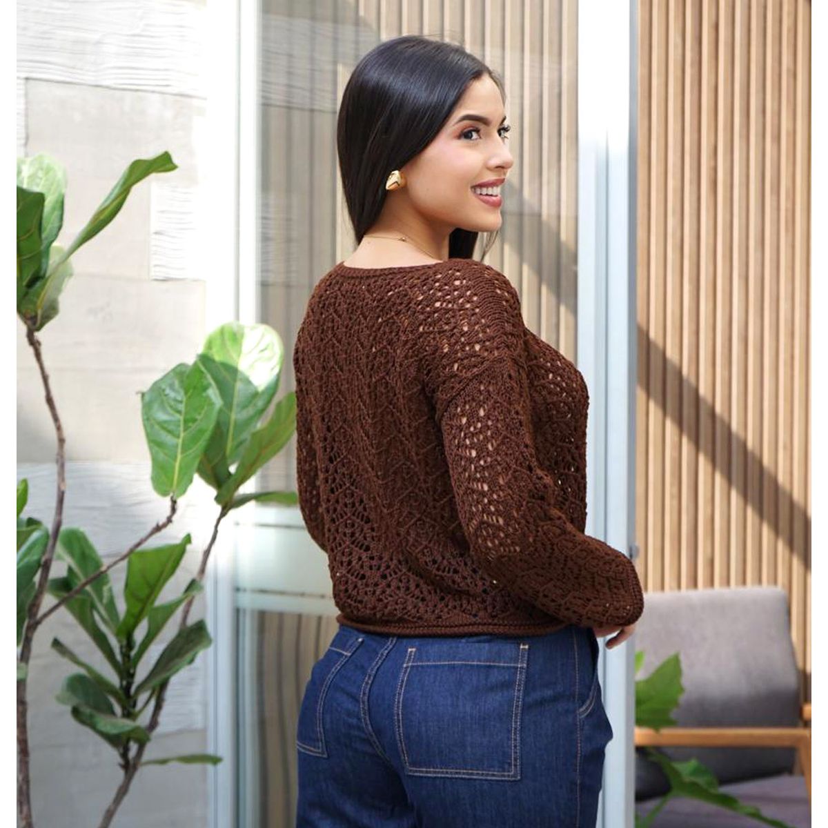 JAROLA - Chompa Cerrada Crop Jarola Victoria