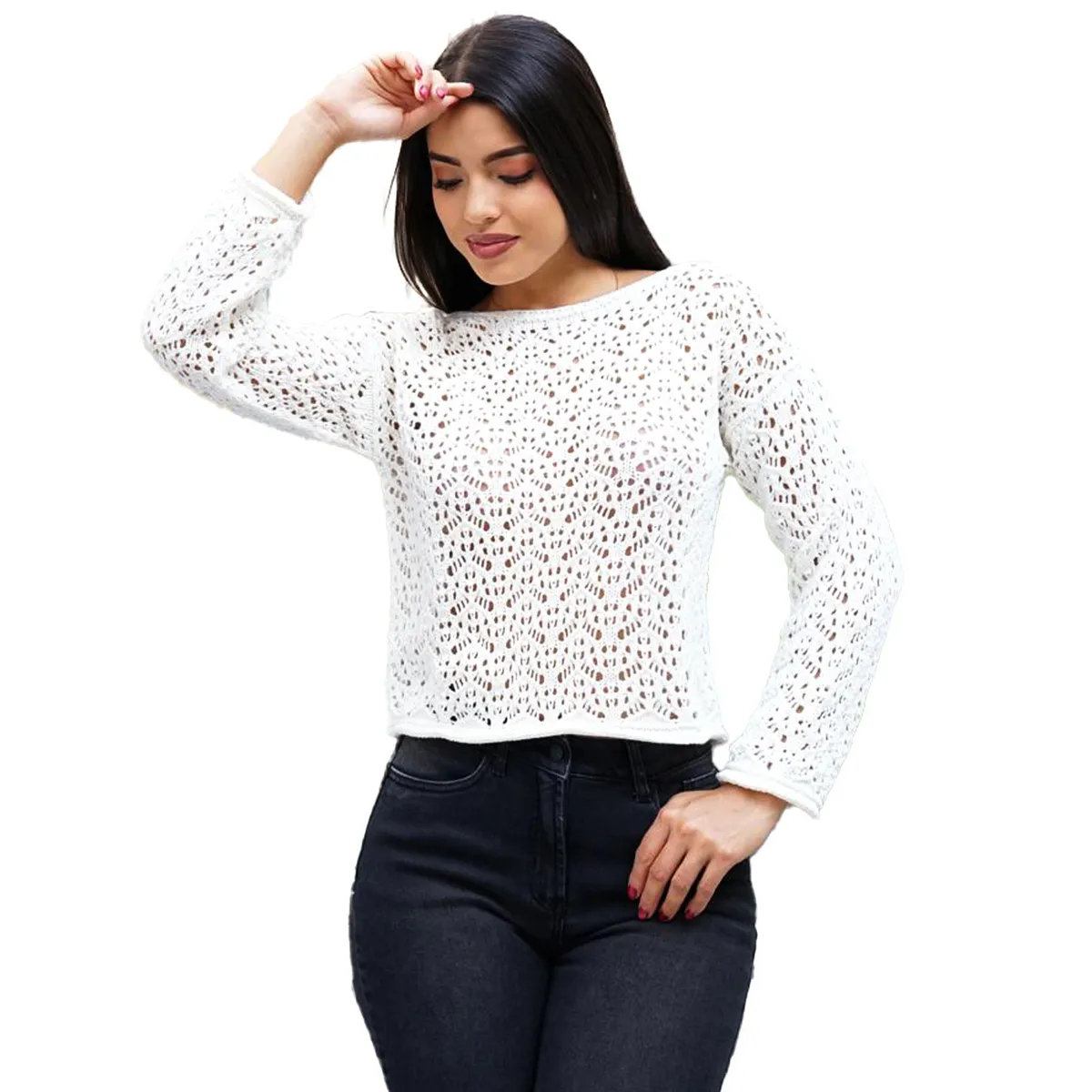 JAROLA - Chompa Cerrada Crop Jarola Victoria