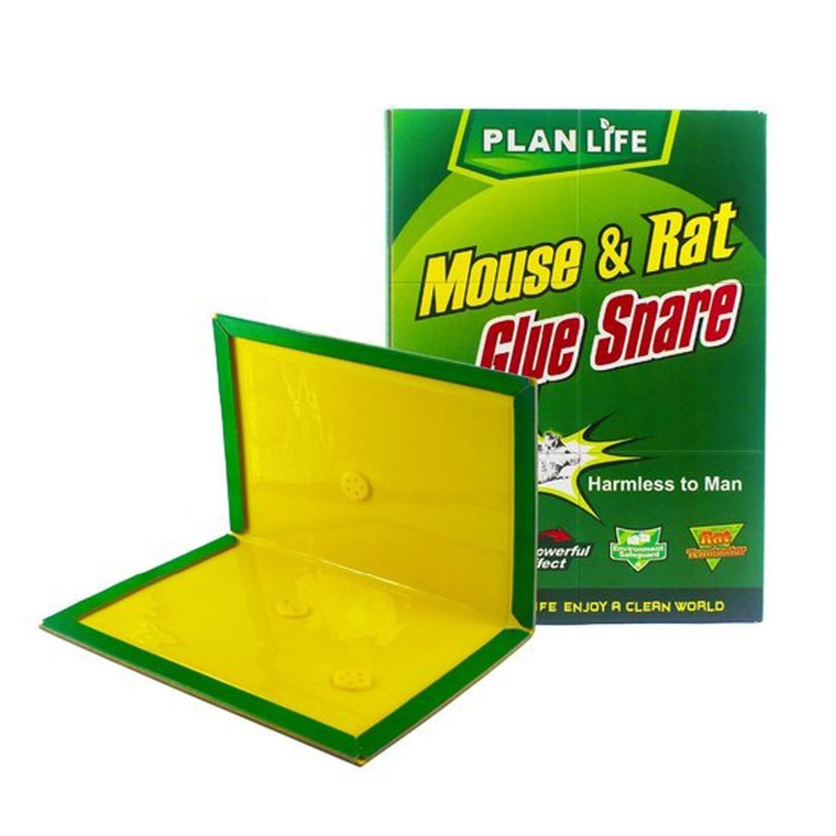 GENERICO - TRAMPA RATON PEGAJOSA ADHESIVA X 5 UNIDADES