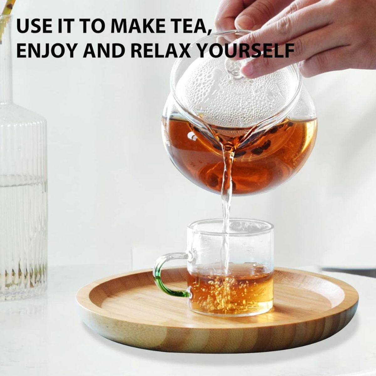 GENERICO - Taza filtrante floral 300 ml