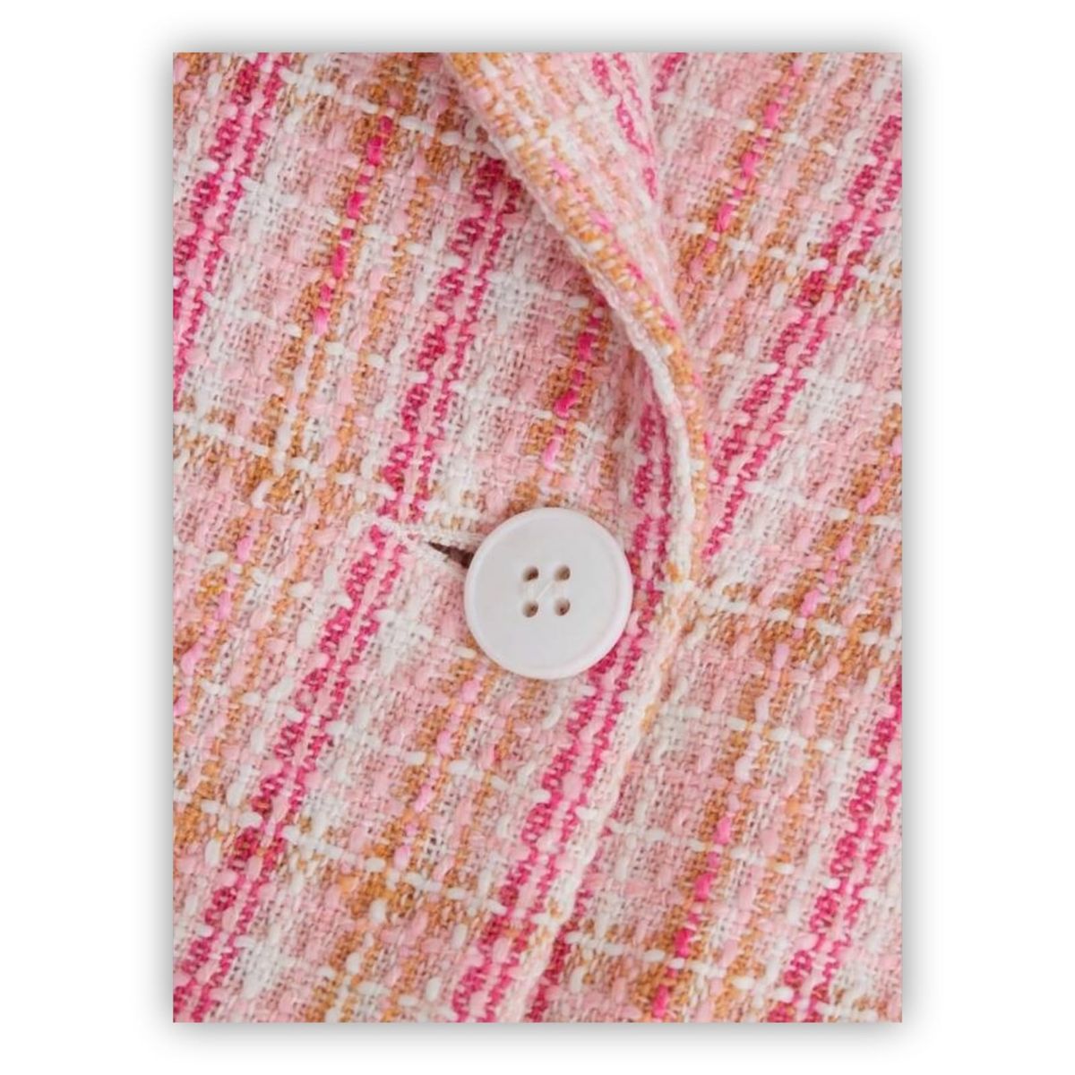 TAIS PRINCESS - Casaca crop princesa a cuadros con botones