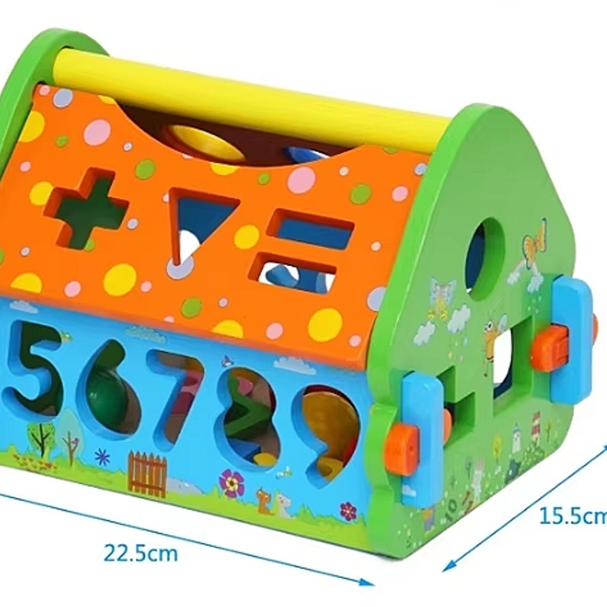 GENERICO - Casa Didáctica Multifuncional de Madera + Martillo y Figuras