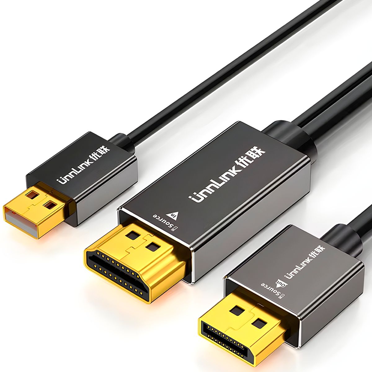 GENERICO - Cable HDMI a DisplayPort Unnlink 1710 4K60Hz 2K144Hz Para PS5 Xbox