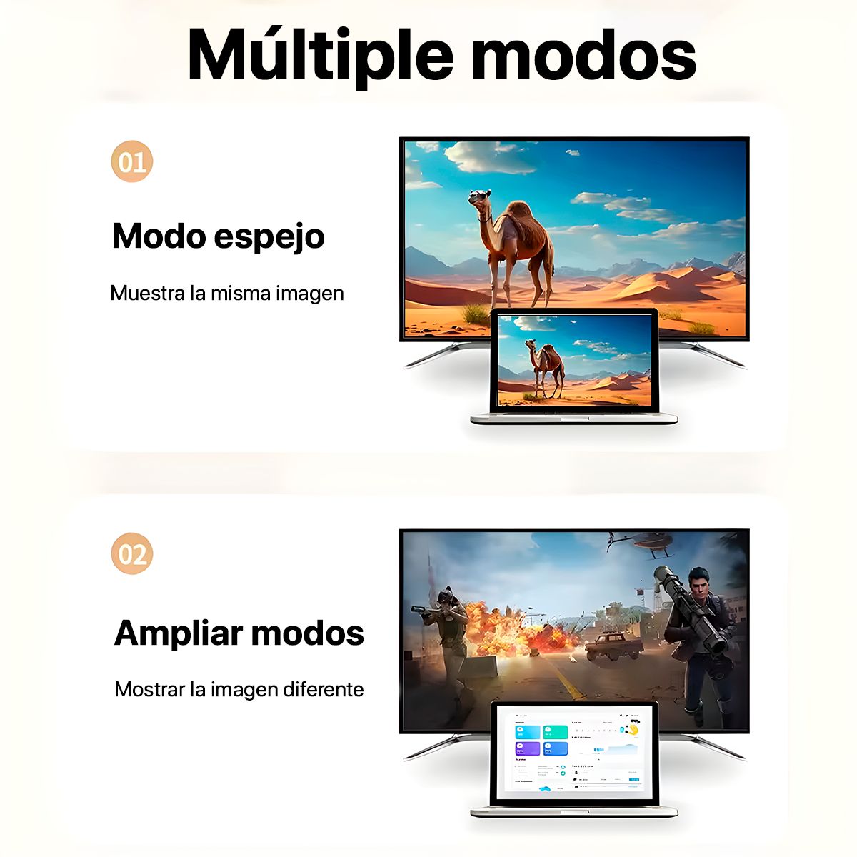 GENERICO - Cable HDMI a DisplayPort Unnlink 1710 4K60Hz 2K144Hz Para PS5 Xbox