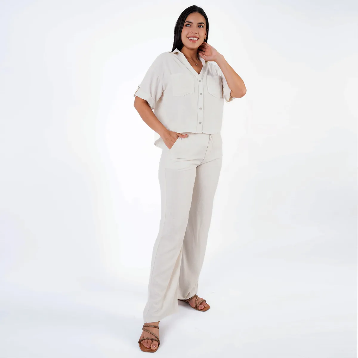 JAROLA - Pantalón Palazzo Mujer Jarola Camill