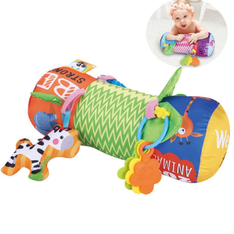 MEYING - JUGUETE ESTIMULACION RODILLO PARA BEBE CON SONAJERO VERDE