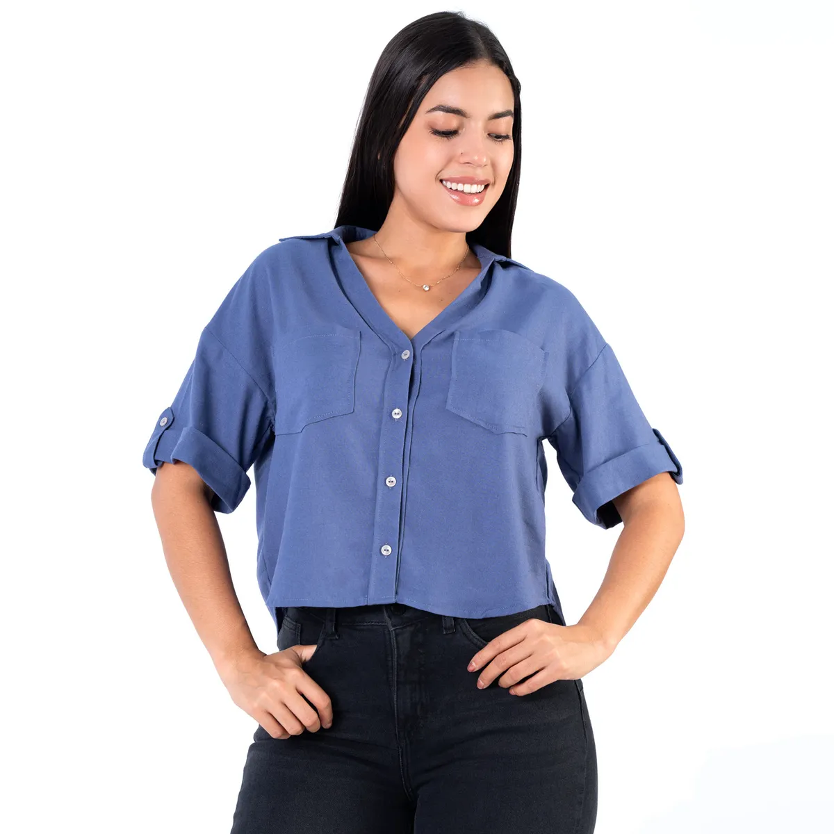 JAROLA - Blusa Crop Lino Jarola Victoria