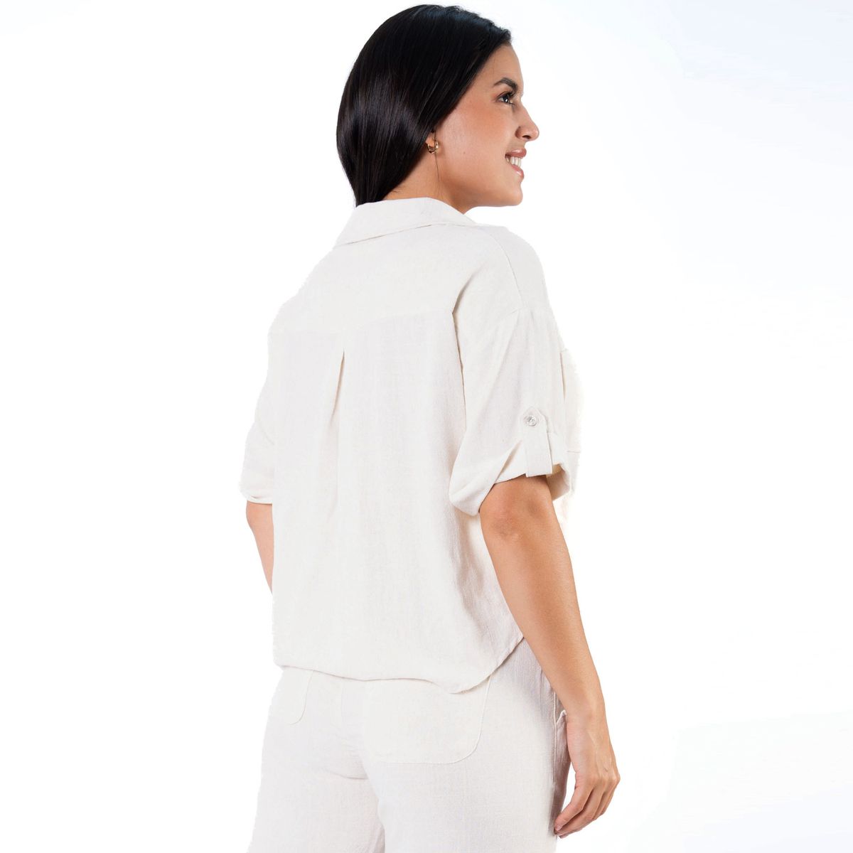 JAROLA - Blusa Crop Lino Jarola Victoria