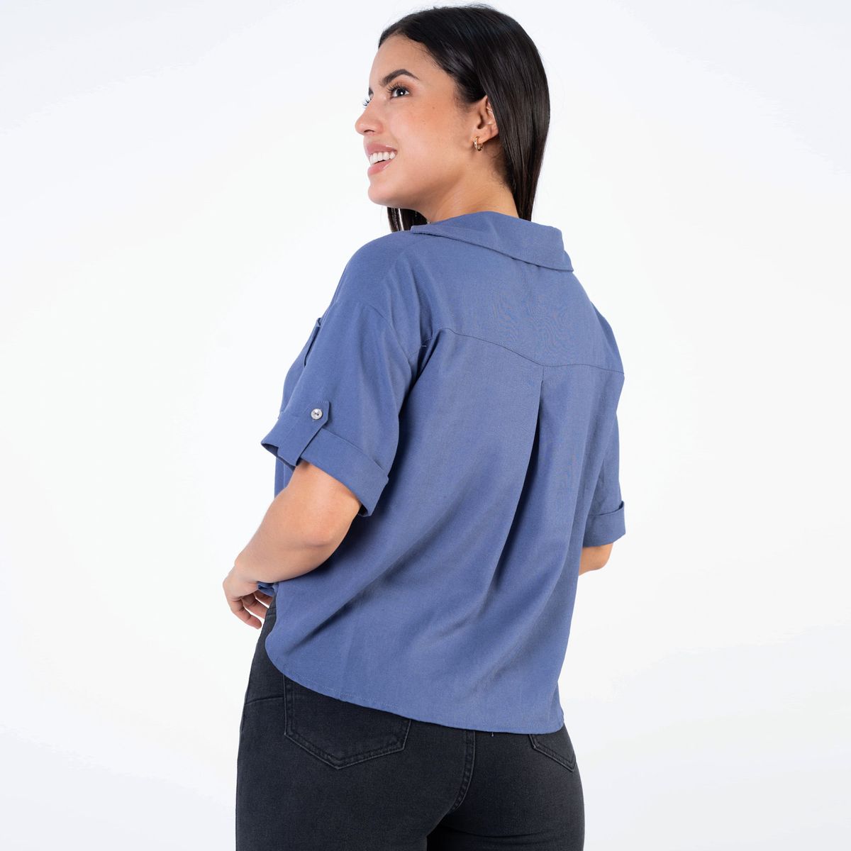 JAROLA - Blusa Crop Lino Jarola Victoria
