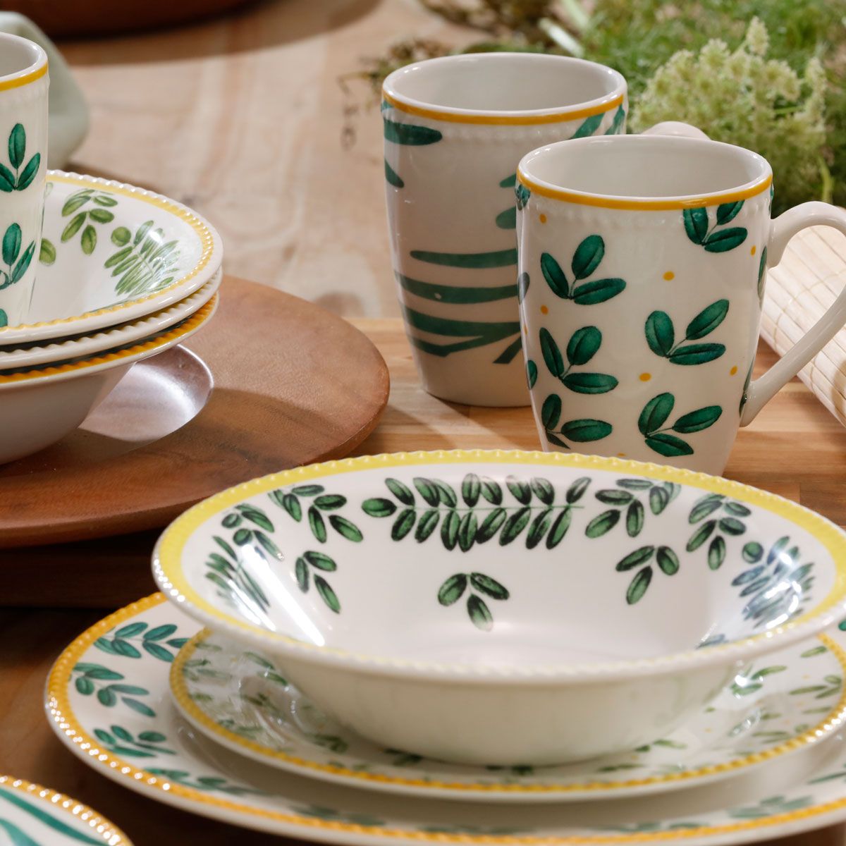 CORONA - Juego de Vajilla Corona Salvia 16 piezas