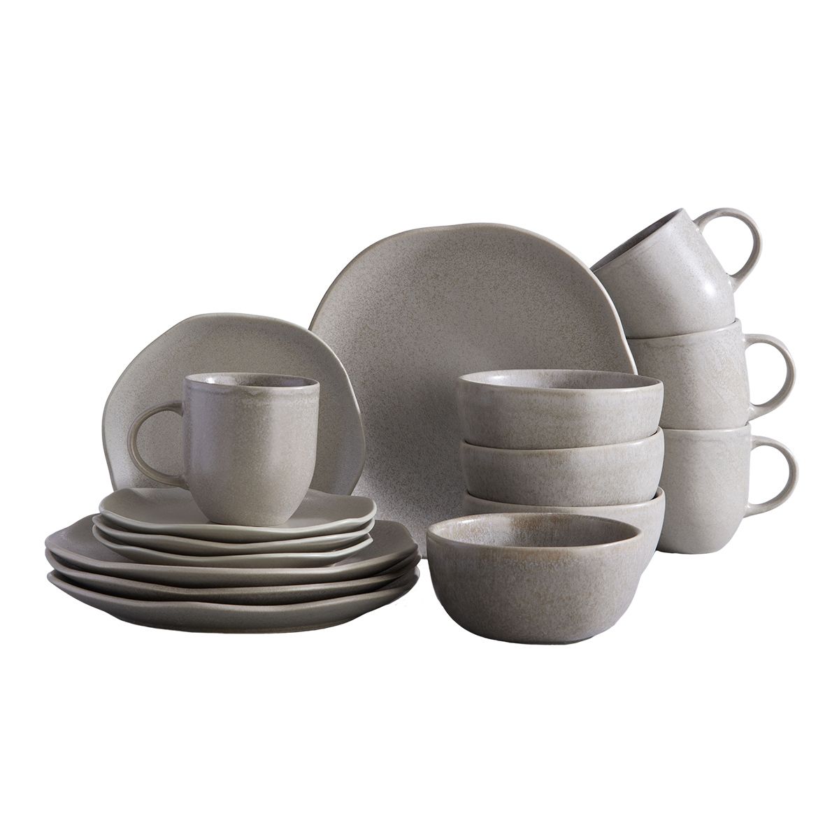 CORONA - Juego de Vajilla Corona Concreto 16 piezas
