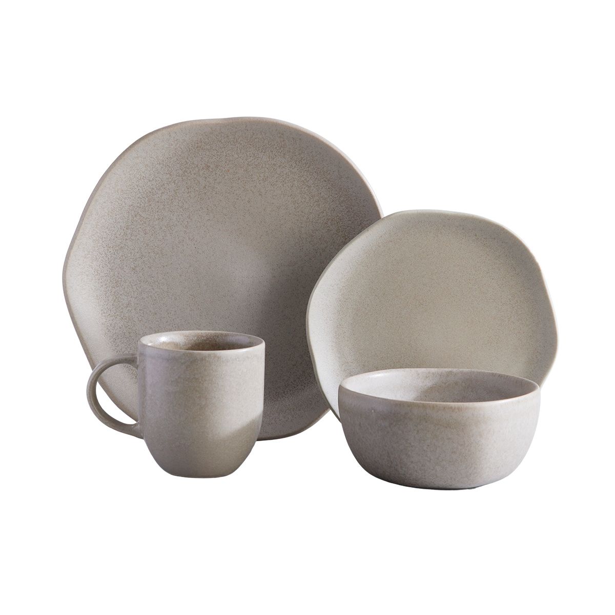 CORONA - Juego de Vajilla Corona Concreto 16 piezas