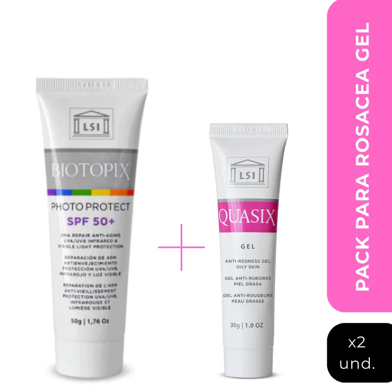 LSI SILDERMA - Pack Rosácea en Gel QUASIX GEL Y BIOTOPIX