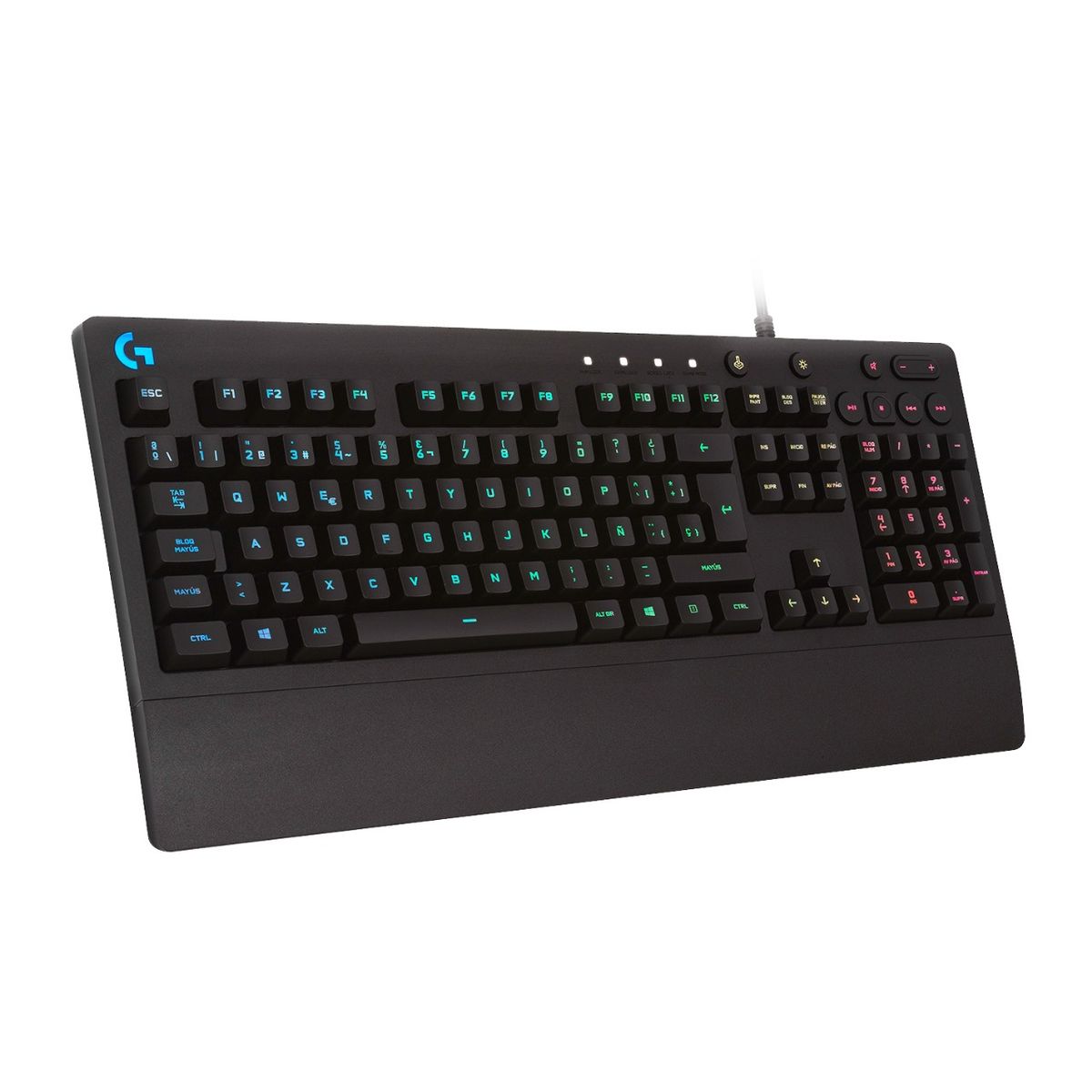 LOGITECH - Teclado Logitech g213 Gamer - luz led rgb - negro