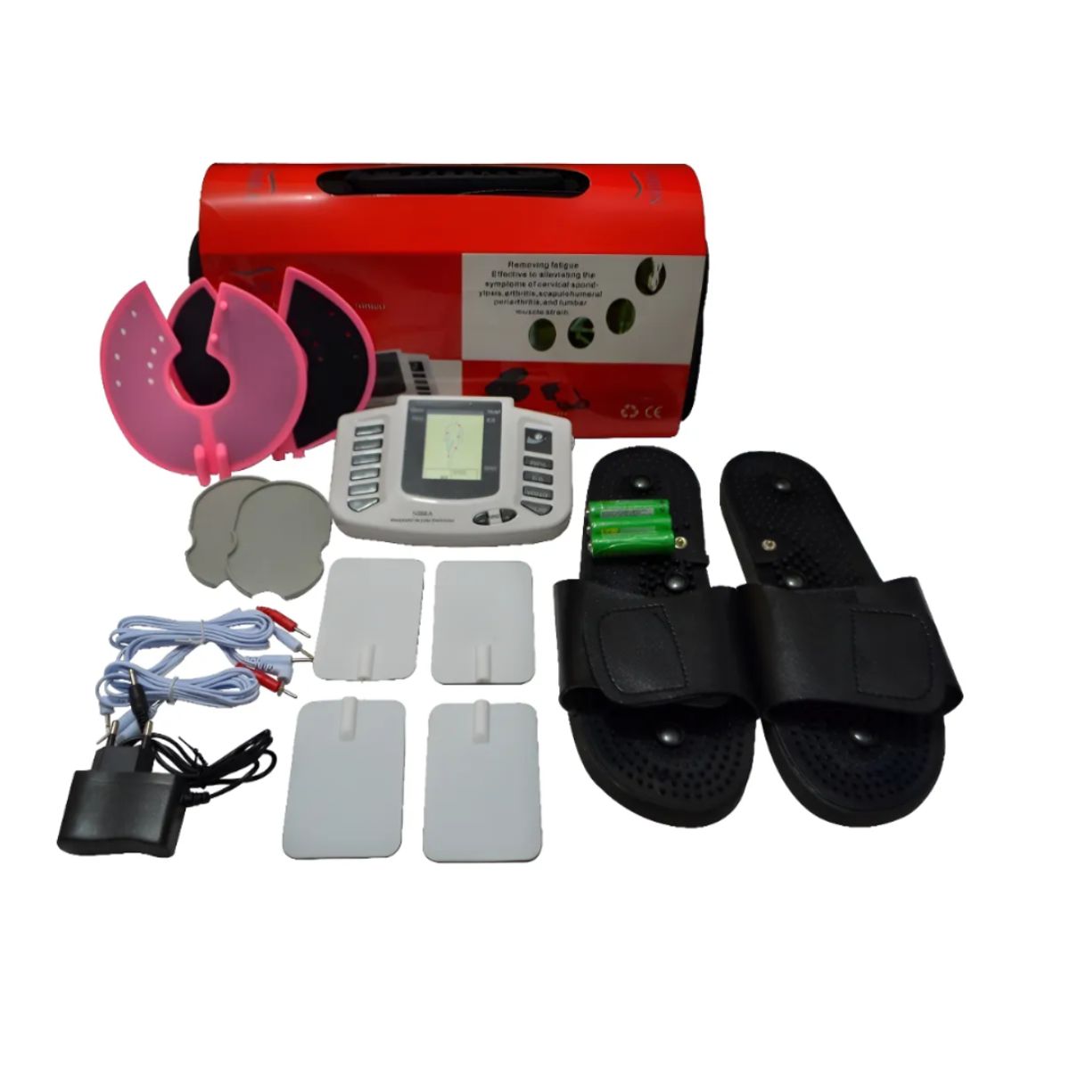 GENERICO - TENS ELECTROESTIMULADOR CON SANDALIA Y PARCHES