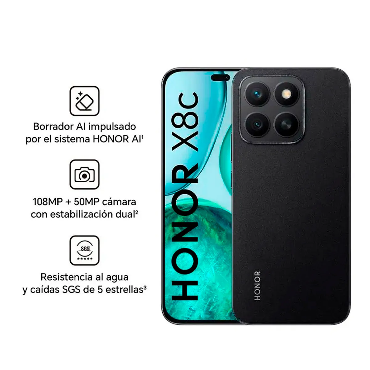 HONOR - Celular Honor X8c 8GB Ram 256GB Color Negro