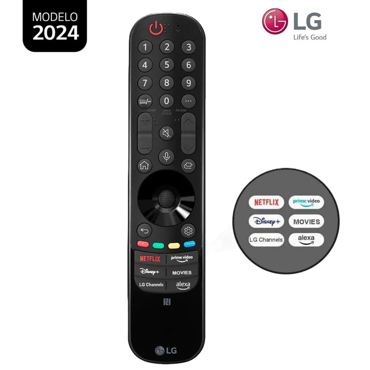 LG - CONTROL LG MR24GN MAGIC 2024 NEGRO