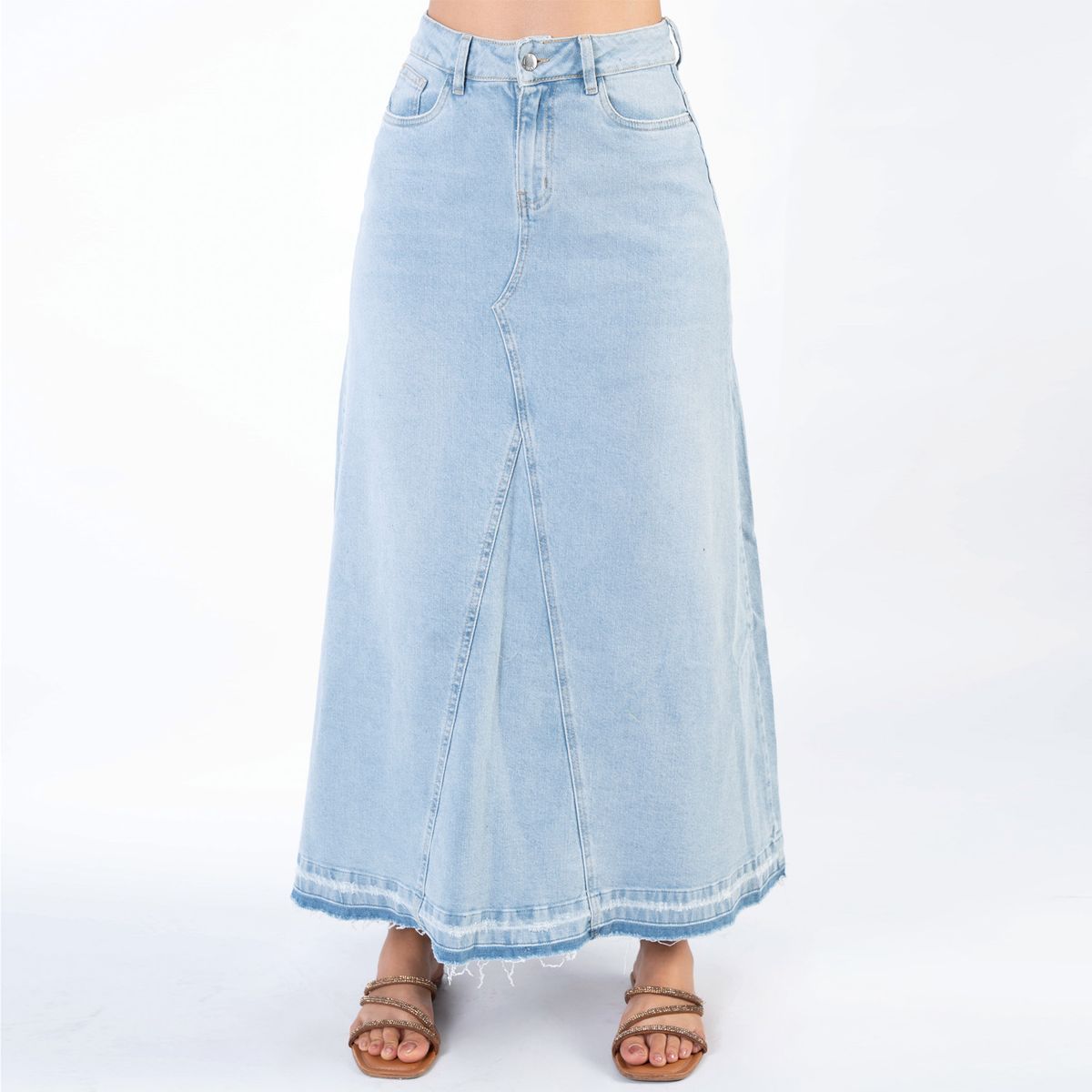 JAROLA - Falda Midi Denim Jarola Manuela