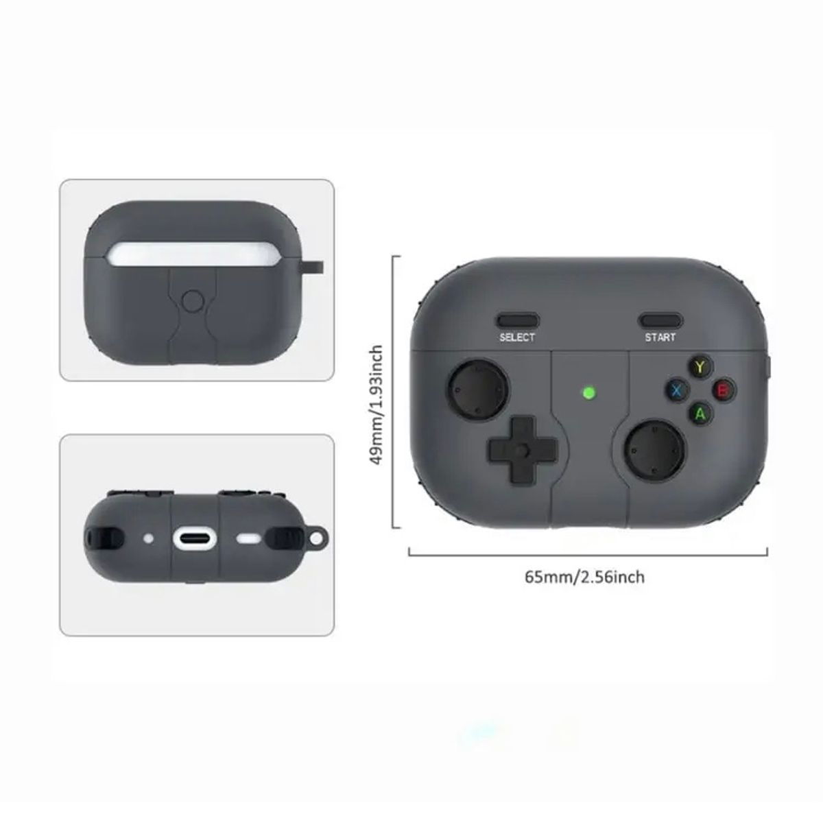 GENERICO - Funda Modelo Nintendo Para Modelo Airpods Pro 2 - Negro