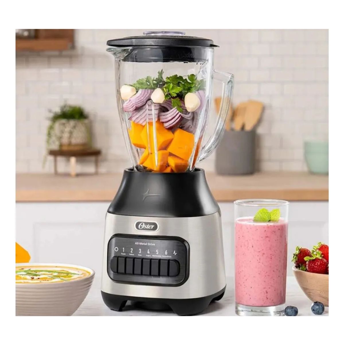 OSTER - Licuadora Oster BLSTPEG-NPB 6 velocidades más pulso