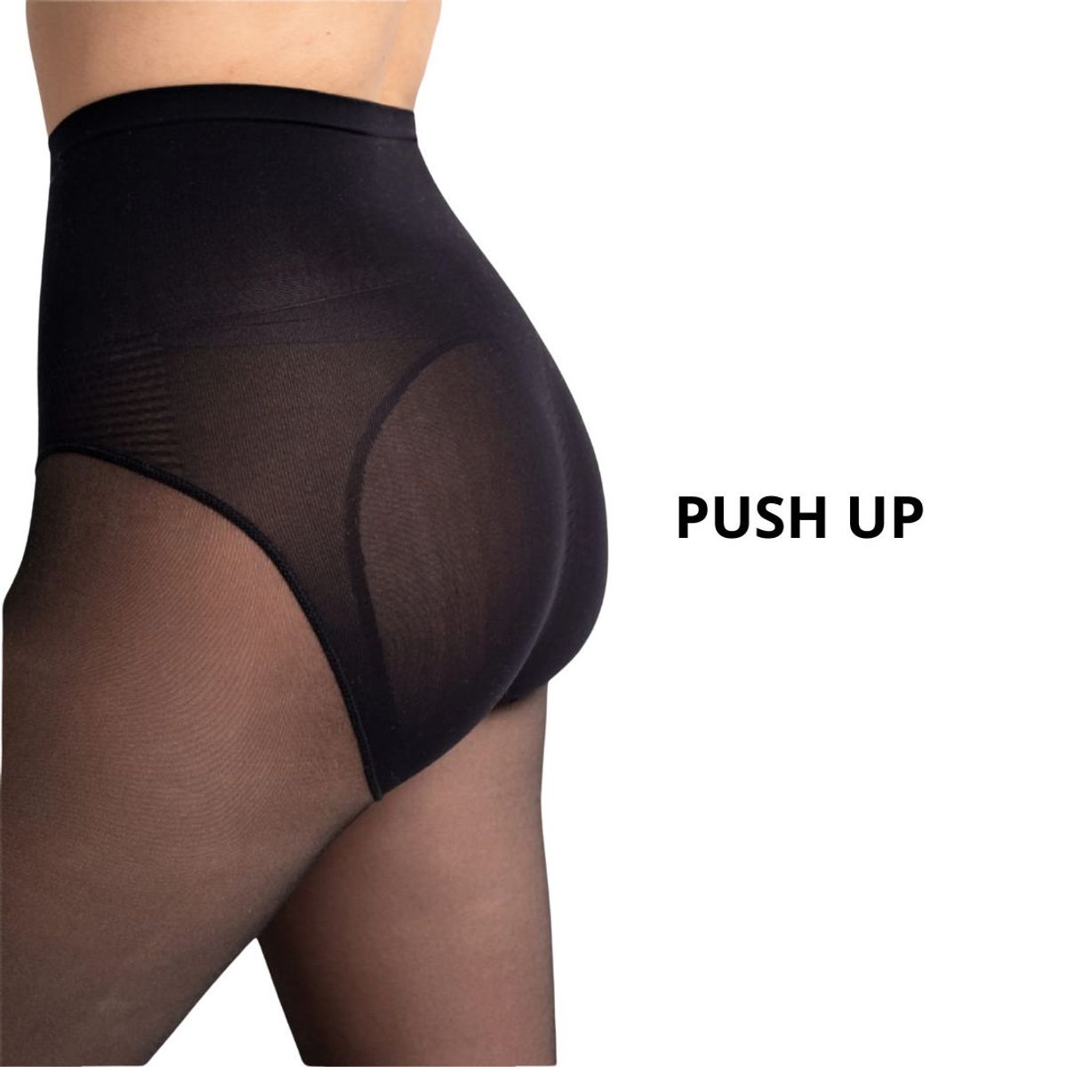 GENERICO - PANTY EFECTO PIEL CON PUSH UP Y FAJA REDUCTORA MOLDEADORA