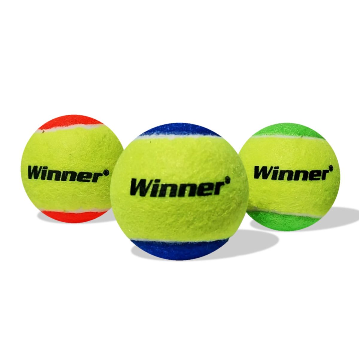 WINNER - PELOTA DE TENIS WINNER 3 UNIDADES TRICOLOR