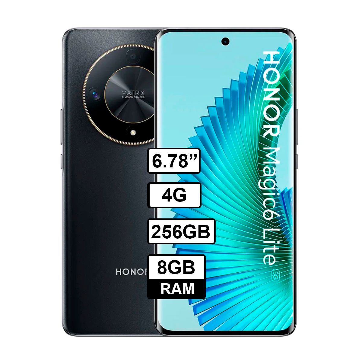 HONOR - Celular HONOR MAGIC 6 LITE 4G - 8GB RAM - 256GB Color Negro