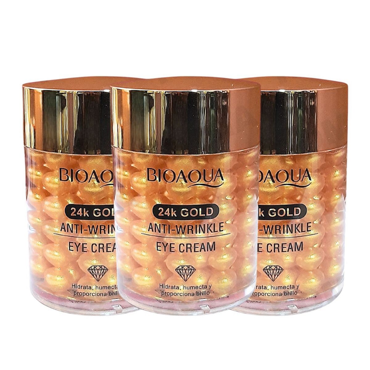 BIOAQUA - PACK 3 24K GOLD ANTI-WRINKLE EYE CREAM 180G BIOAQUA