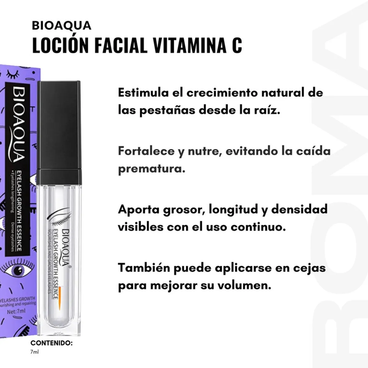 BIOAQUA - PACK 2 SERUM PARA CRECIMIENTO DE PESTAÑAS 14ML BIOAQUA