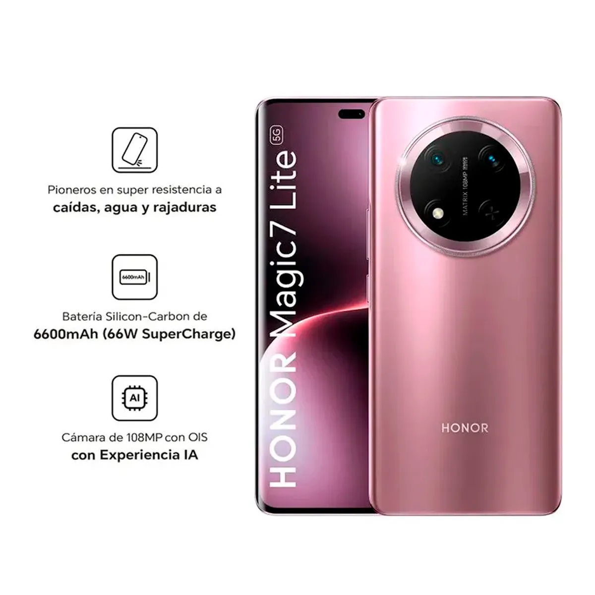 HONOR - Honor Magic 7 Lite 5G 8GB Ram / 256GB Color Morado