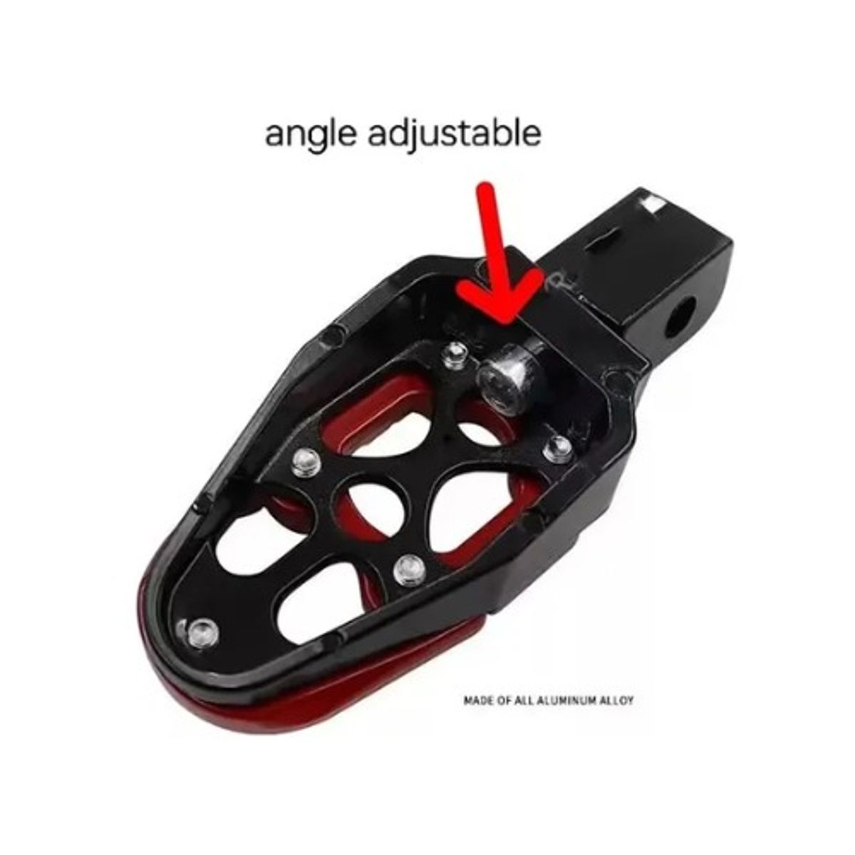 GENERICO - PEDAL POSA PIE MOTO UNIVERSAL ALUMINIO  AZUL