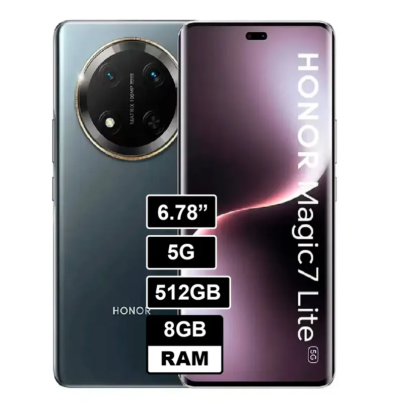 HONOR - Celular HONOR MAGIC 7 LITE 5G - 8GB RAM - 512GB Color Negro