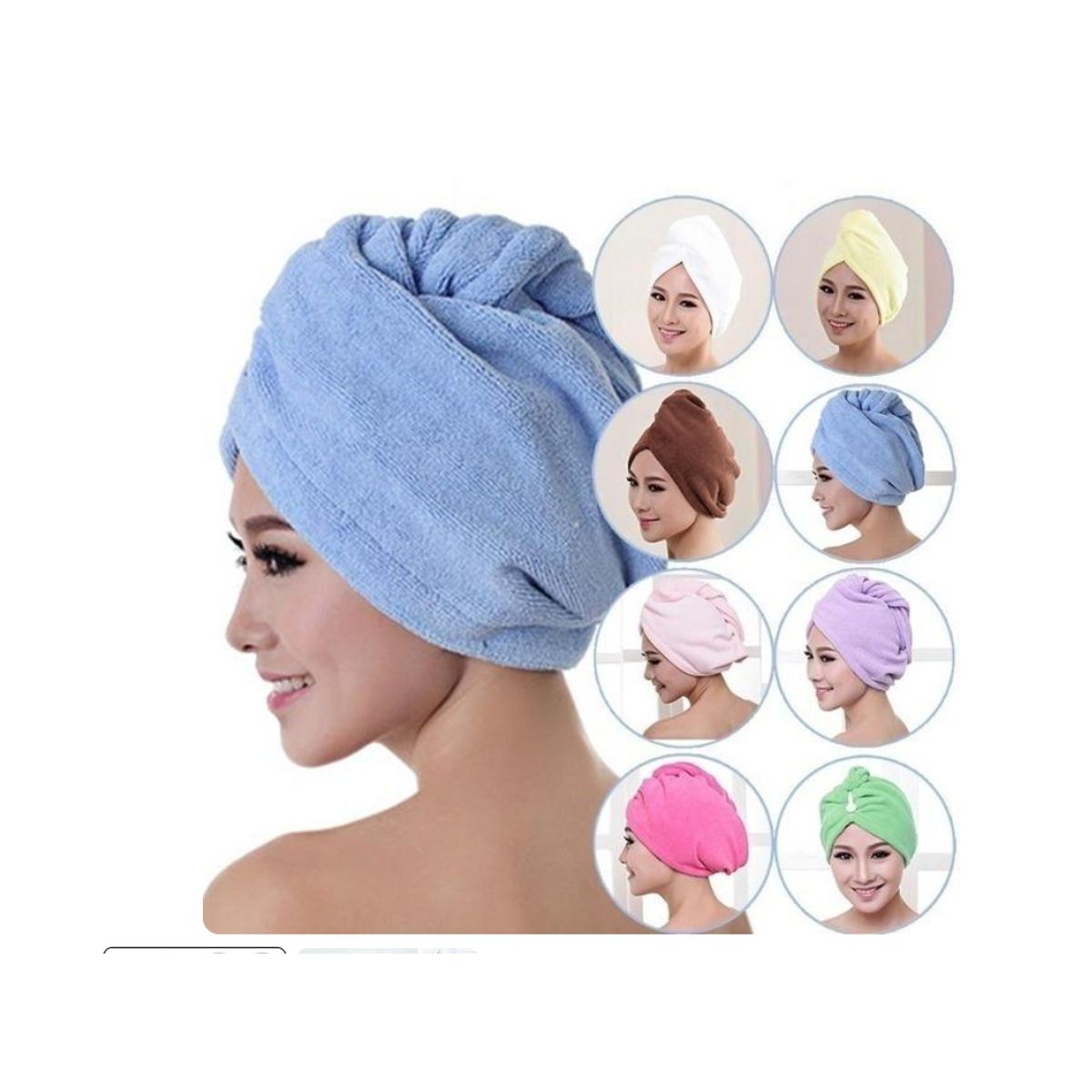 GENERICO - Gorro de microfibra para cabello